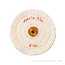 8X50 6x60 white cotton buffing wheel customized size